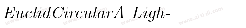EuclidCircularA Ligh字体转换